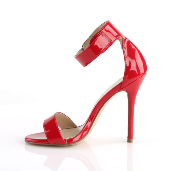 Pleaser Amuse-10 Red Patent High Heel Sandal Shoes