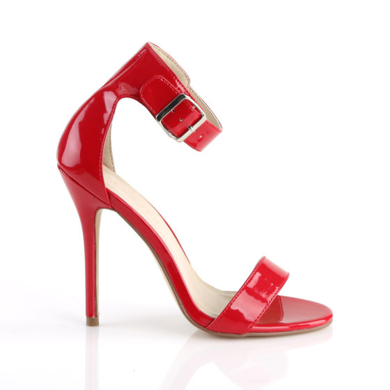 Pleaser Amuse-10 Red Patent High Heel Sandal Shoes