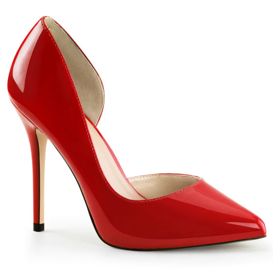 Pleaser Amuse-22 Red Patent D'Orsay Shoes