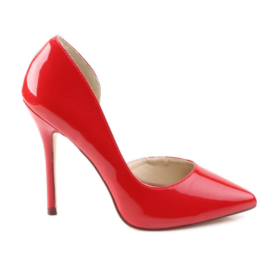 Pleaser Amuse-22 Red Patent D'Orsay Shoes