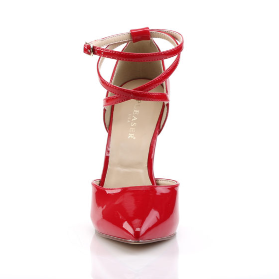 Pleaser Amuse-25 Red Patent D'Orsay Shoes