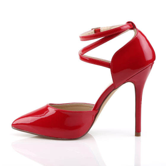 Pleaser Amuse-25 Red Patent D'Orsay Shoes