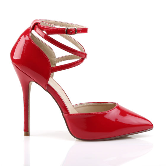 Pleaser Amuse-25 Red Patent D'Orsay Shoes