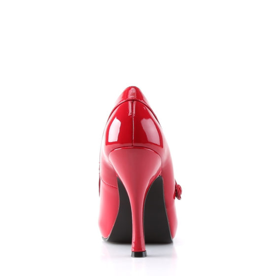 Pin Up Couture Cutiepie-02 Red Patent Hidden Platform Mary Jane Shoes