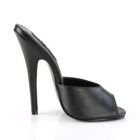 Devious Domina-101 Black PU Slide Shoes