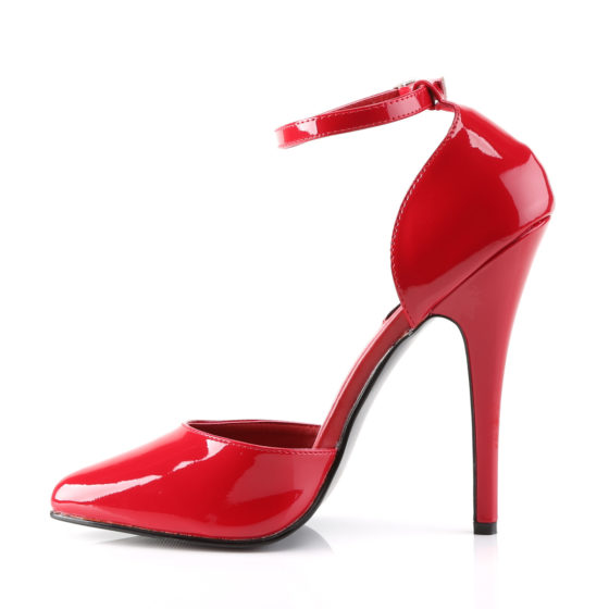 Devious Domina-402 Red Patent D'Orsay Shoes