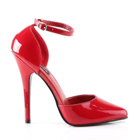 Devious Domina-402 Red Patent D'Orsay Shoes