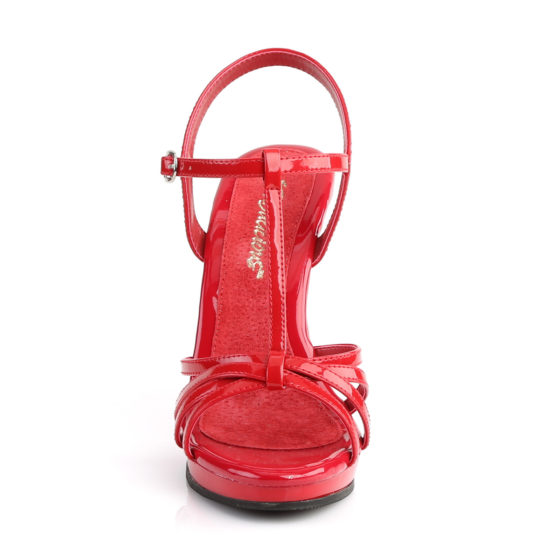 Fabulicious Flair-420 Red Patent Strappy Shoes