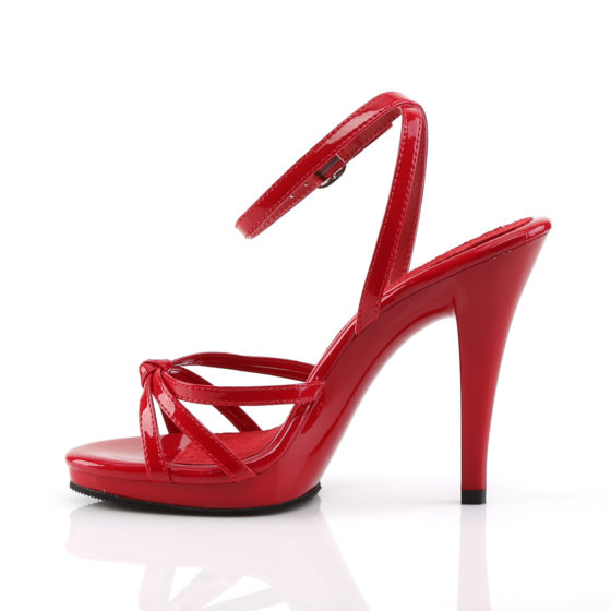 Fabulicious Flair-436 Red Patent Strappy Shoes