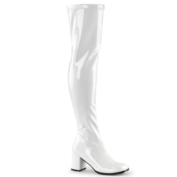 White Stretch Patent