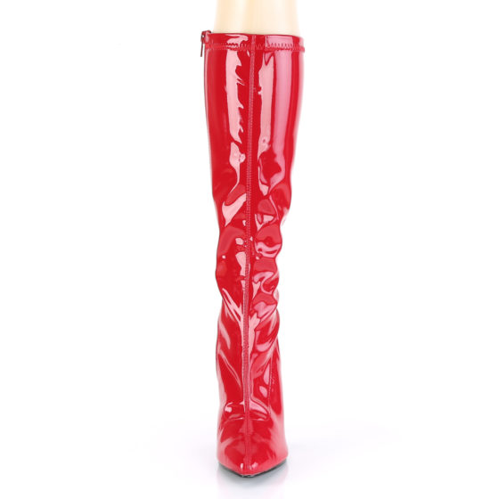 Devious Seduce-2000 Red Patent Knee High Boots