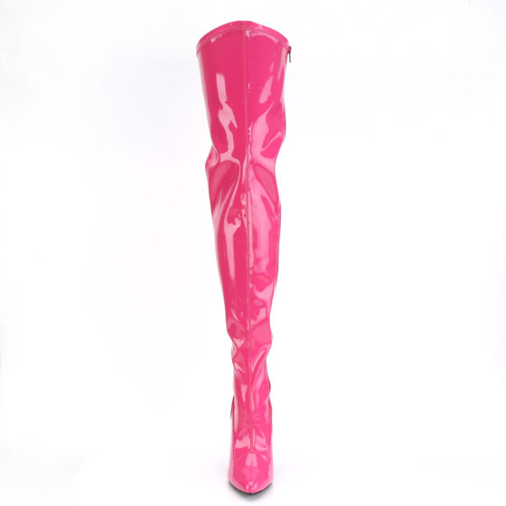 Devious Seduce-3000 Hot Pink Patent Thigh High Boots