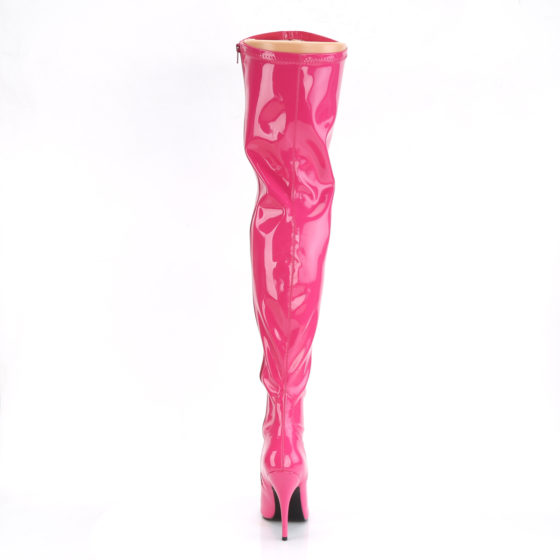 Devious Seduce-3000 Hot Pink Patent Thigh High Boots