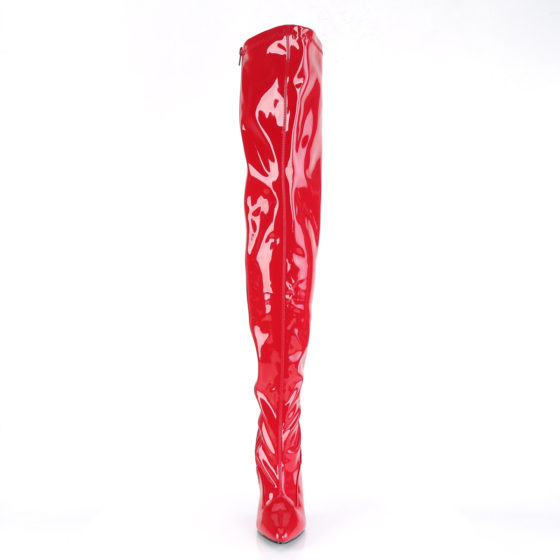 Devious Seduce-3000 Red Patent Thigh High Boots