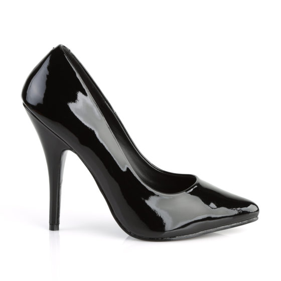 Pleaser Seduce-420 Black Patent Court Shoes