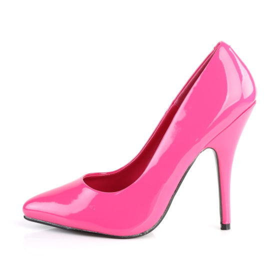 Pleaser Seduce-420 Hot Pink Patent Court Shoes