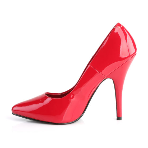 Pleaser Seduce-420 Red Patent Court Shoes