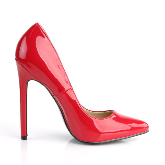 Pleaser Sexy-20 Red Patent High Heel Court Shoes